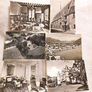 Postcards Europe Un-posted Black and White Assorted Lot of 6